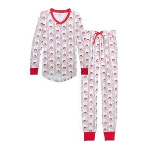 Posh Pickle Women’s Jolly Old Saint Nick Lounge Set Pajamas Christmas Size S NWT
